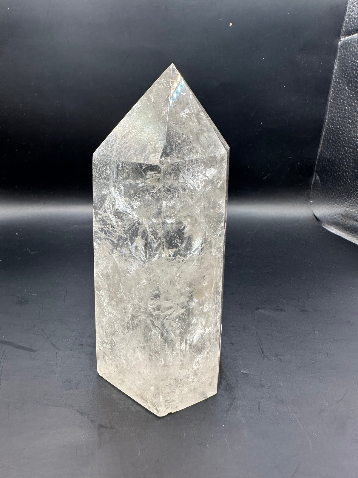 Brazilian Clear Quartz Tower with Rainbow | 672g 13.6cm Exact Piece #4