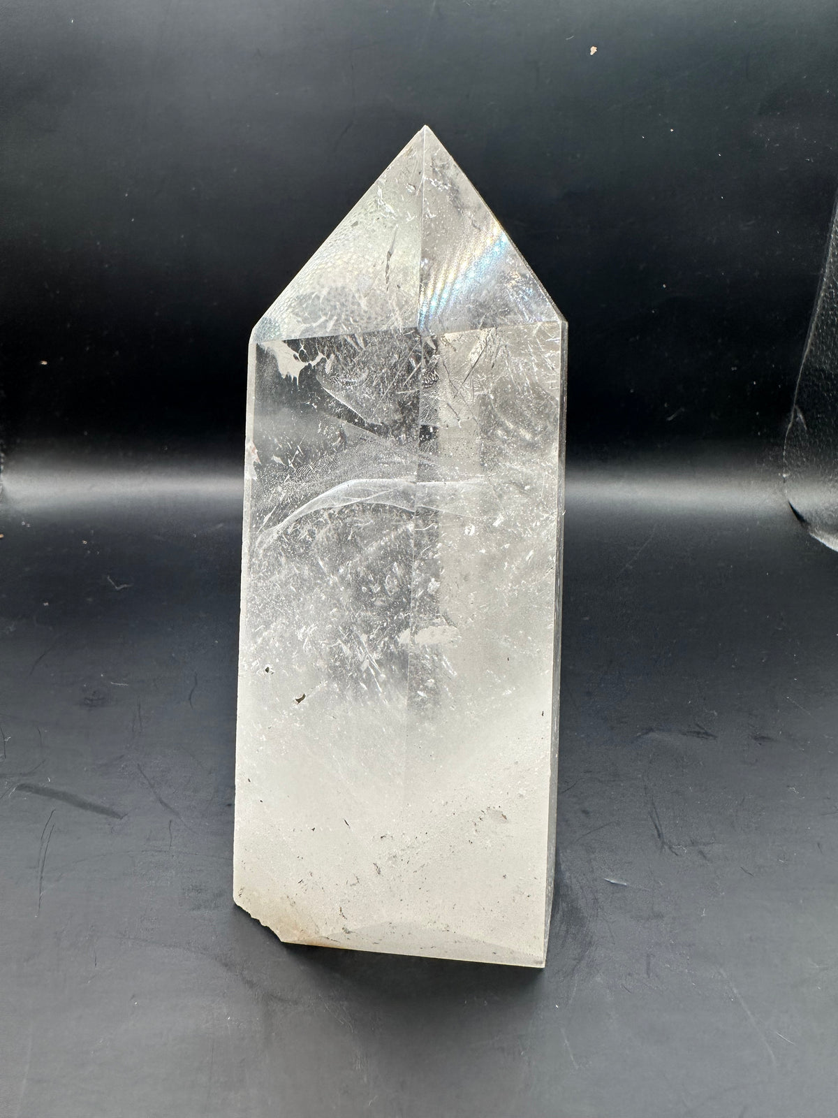 Brazilian Clear Quartz Tower with Rainbow | 672g 13.6cm Exact Piece #4