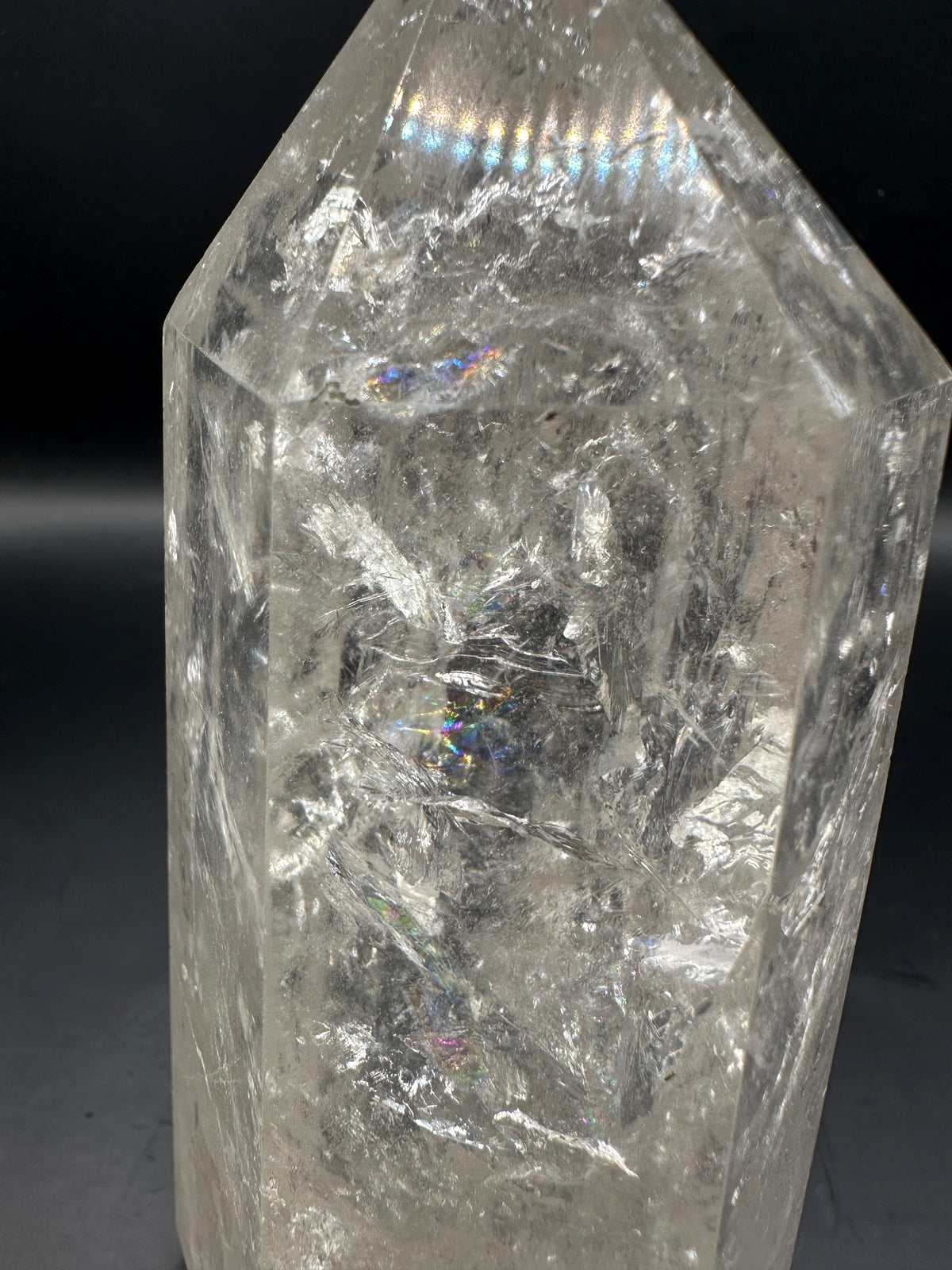 Brazilian Clear Quartz Tower with Rainbow | 672g 13.6cm Exact Piece #4