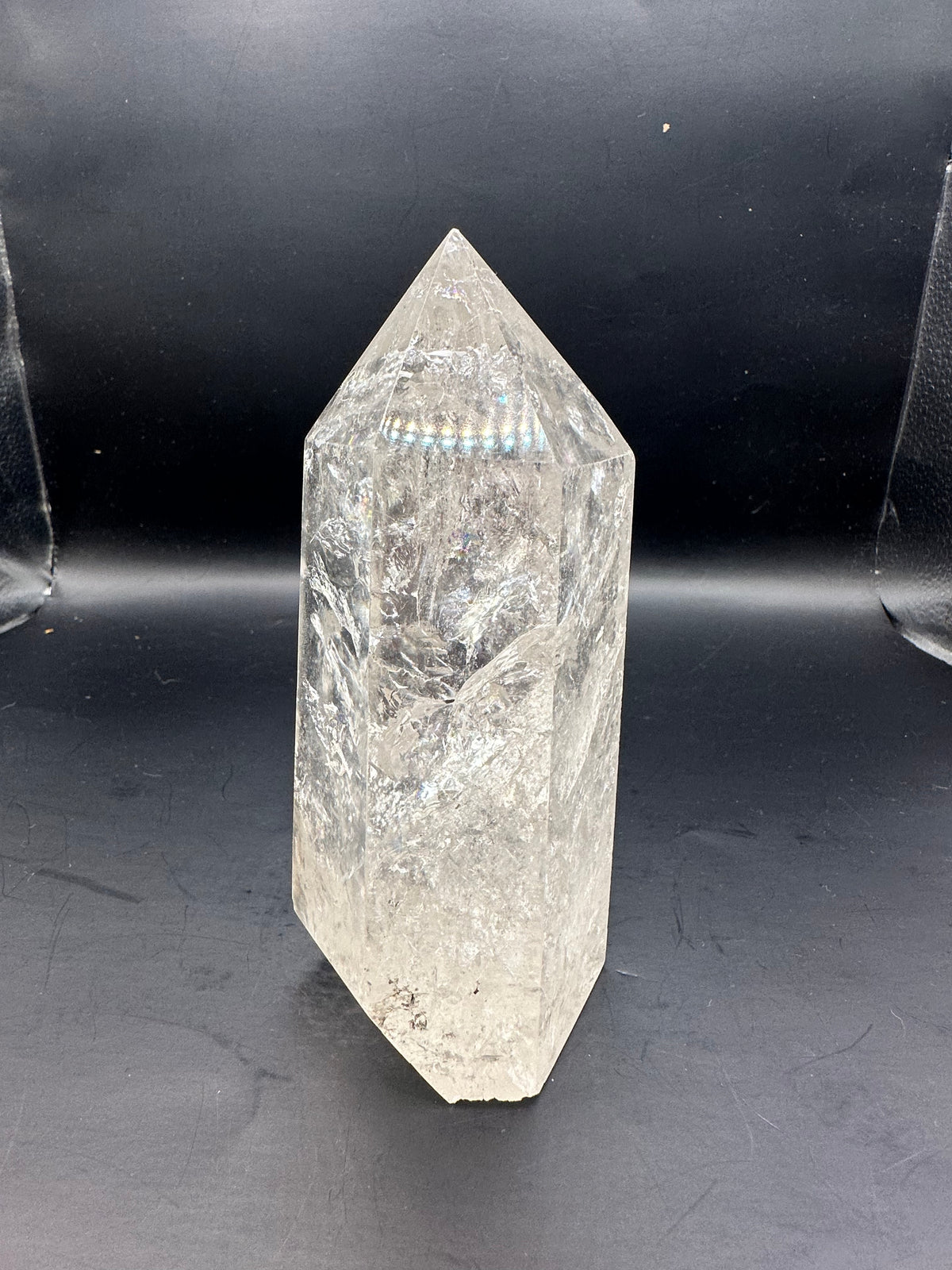 Brazilian Clear Quartz Tower with Rainbow | 672g 13.6cm Exact Piece #4