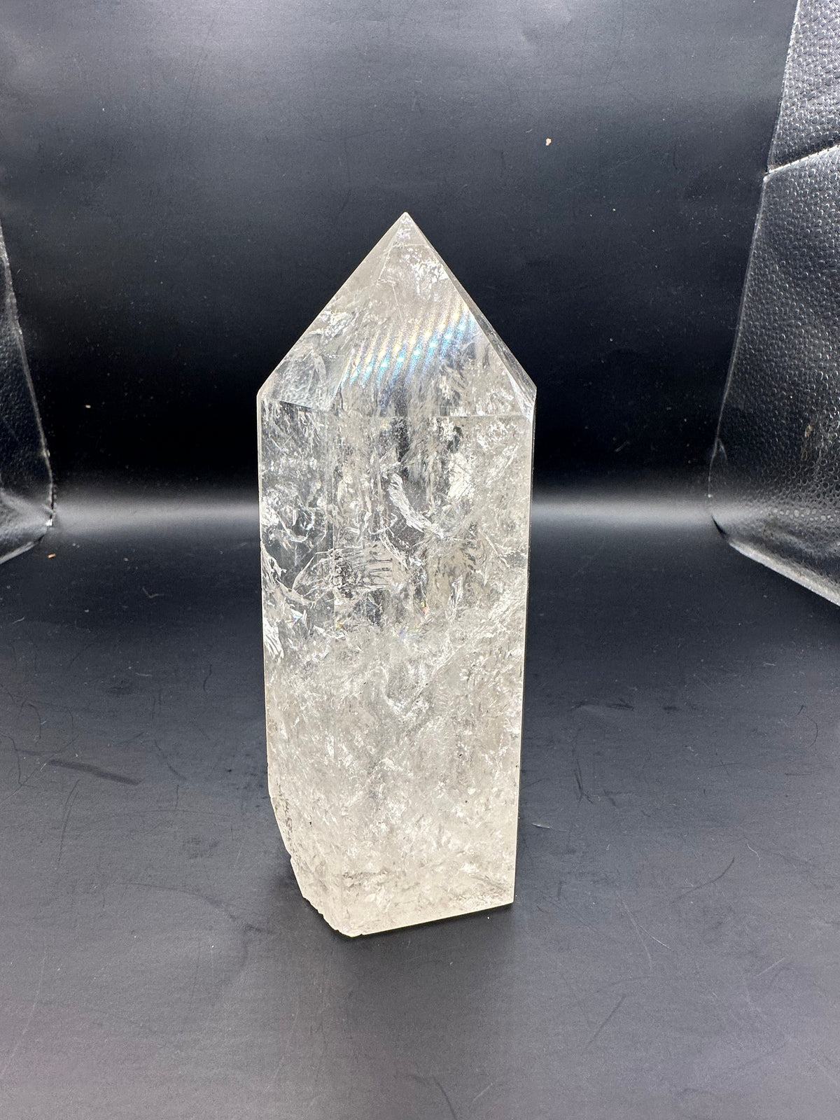 Brazilian Clear Quartz Tower with Rainbow | 672g 13.6cm Exact Piece #4