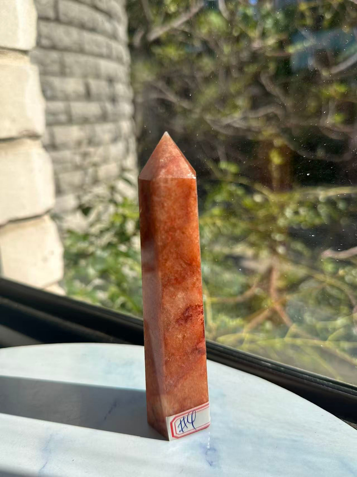 Fire Quartz (Hematoid Quartz) Tower – 192g #4 — exact crystal, view 10 of 10