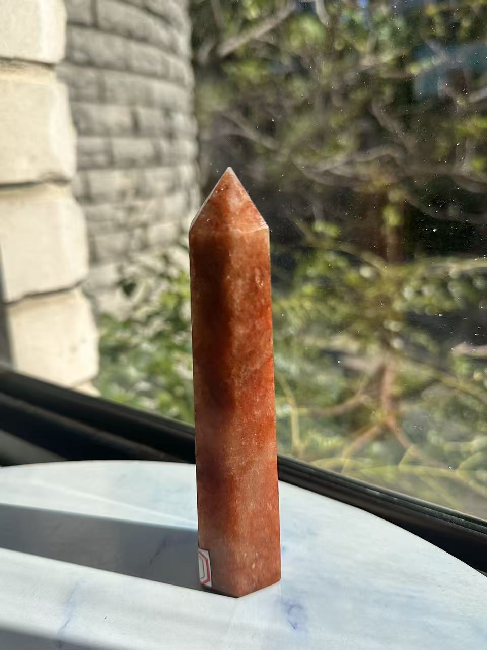 Fire Quartz (Hematoid Quartz) Tower – 192g #4 — exact crystal, view 8 of 10