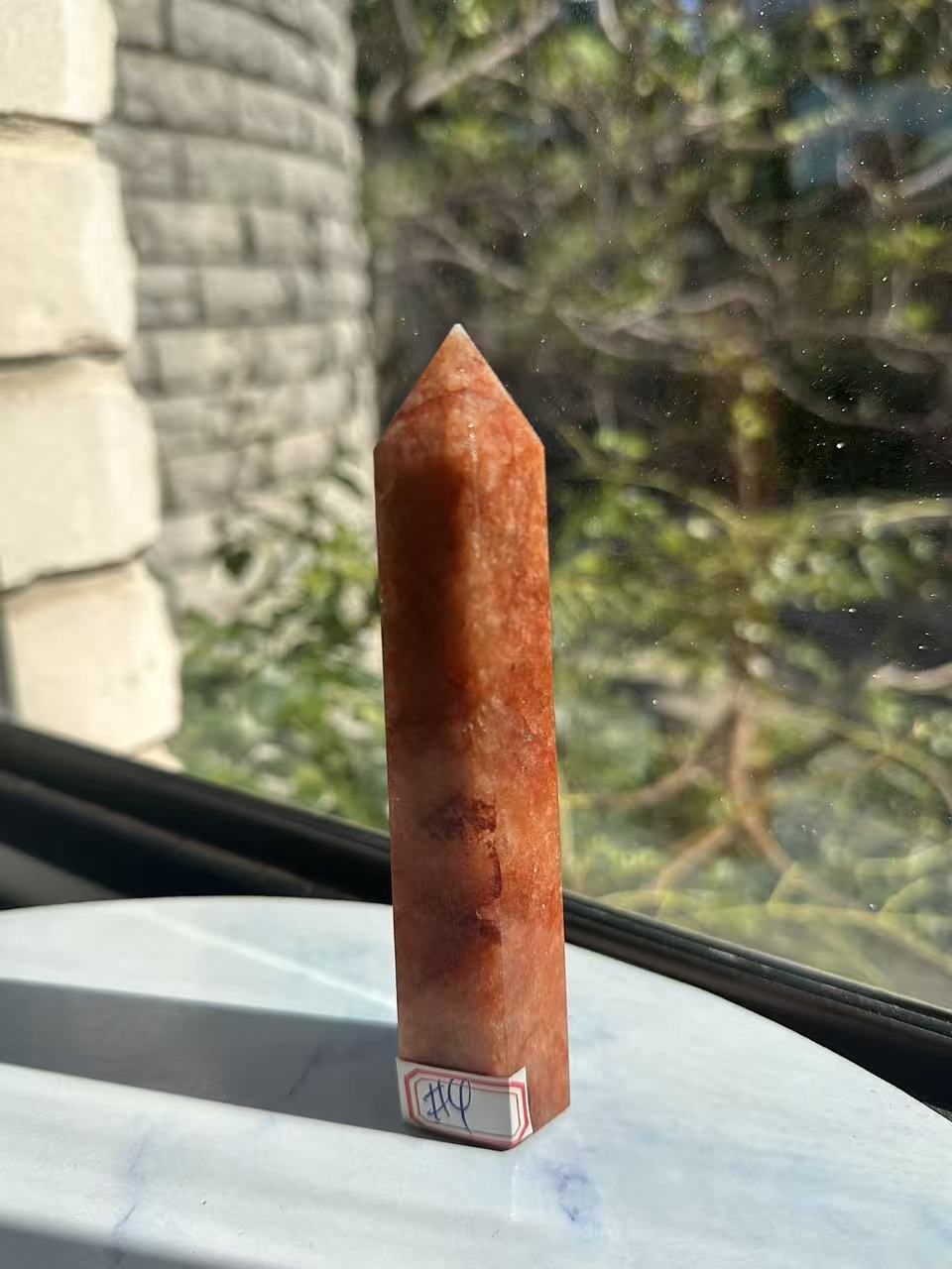 Fire Quartz (Hematoid Quartz) Tower – 192g #4 — exact crystal, view 9 of 10