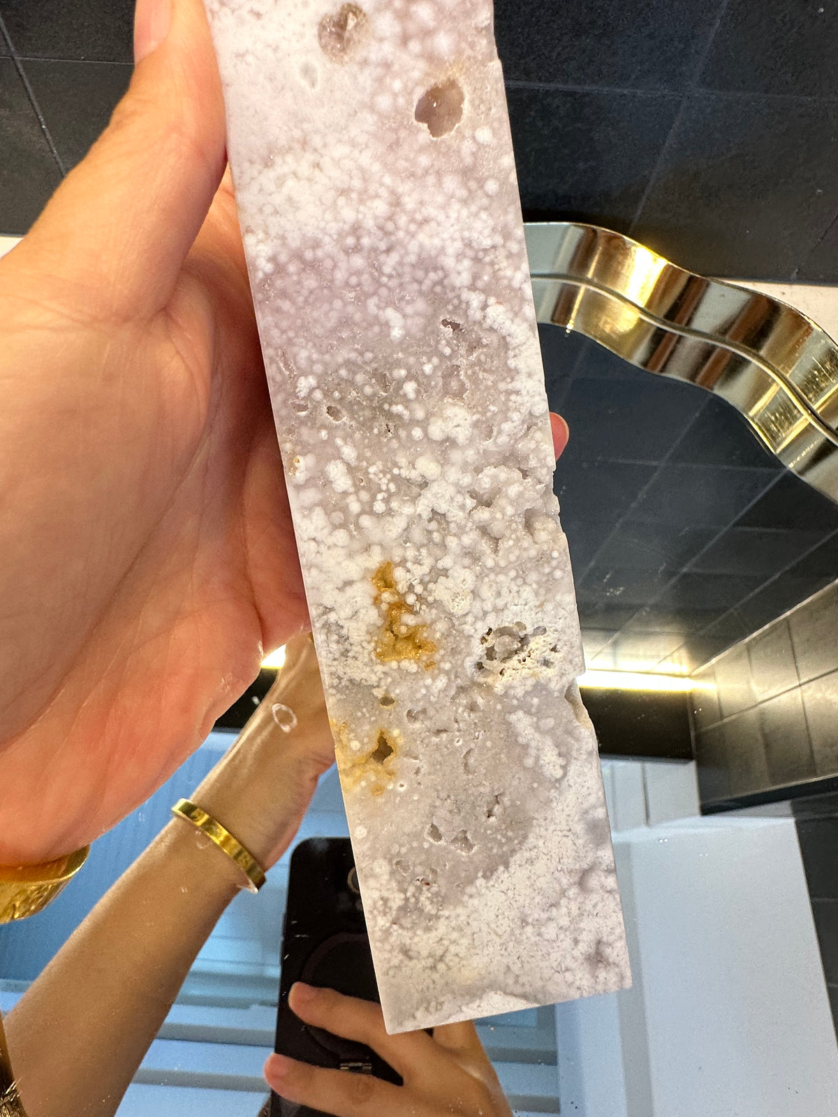 Flower Agate Tower with Blossom Inclusions | 787g 20.5cm Exact Piece #13