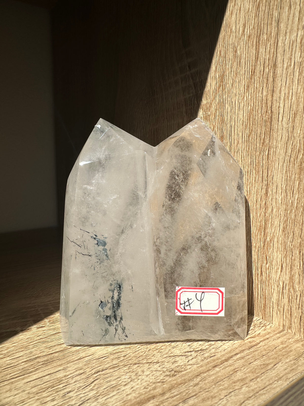 Garden Quartz (Lodolite) Twin Tower – 840g #4 — exact crystal, view 1 of 8