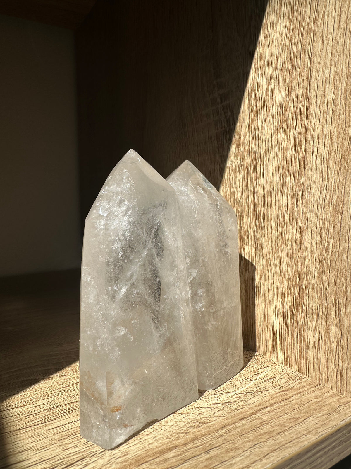 Garden Quartz (Lodolite) Twin Tower – 840g #4 — exact crystal, view 5 of 8