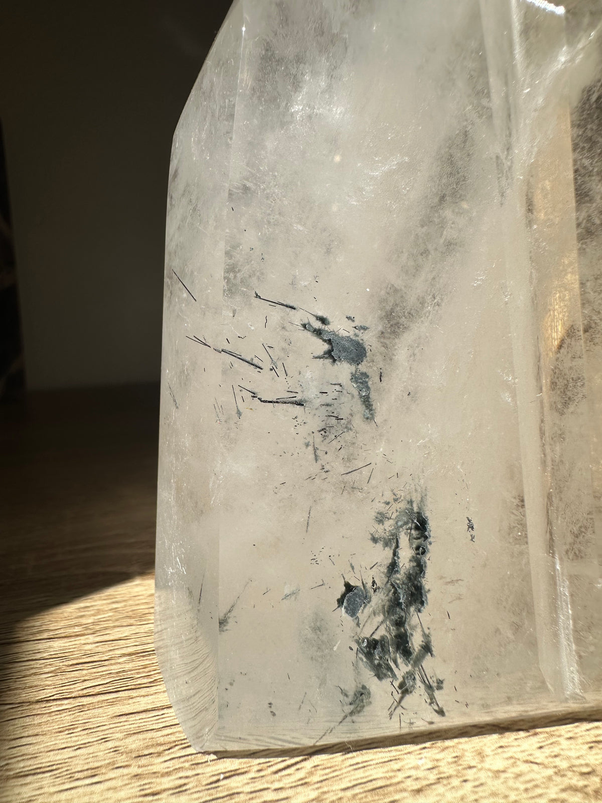 Garden Quartz (Lodolite) Twin Tower – 840g #4 — exact crystal, view 8 of 8