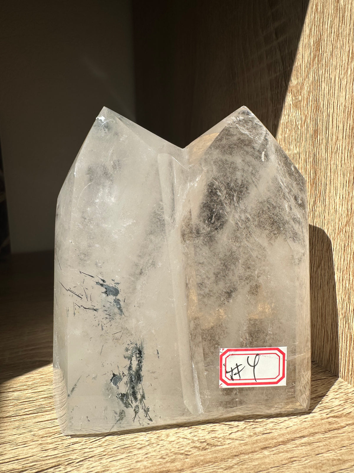 Garden Quartz (Lodolite) Twin Tower – 840g #4 — exact crystal, view 2 of 8