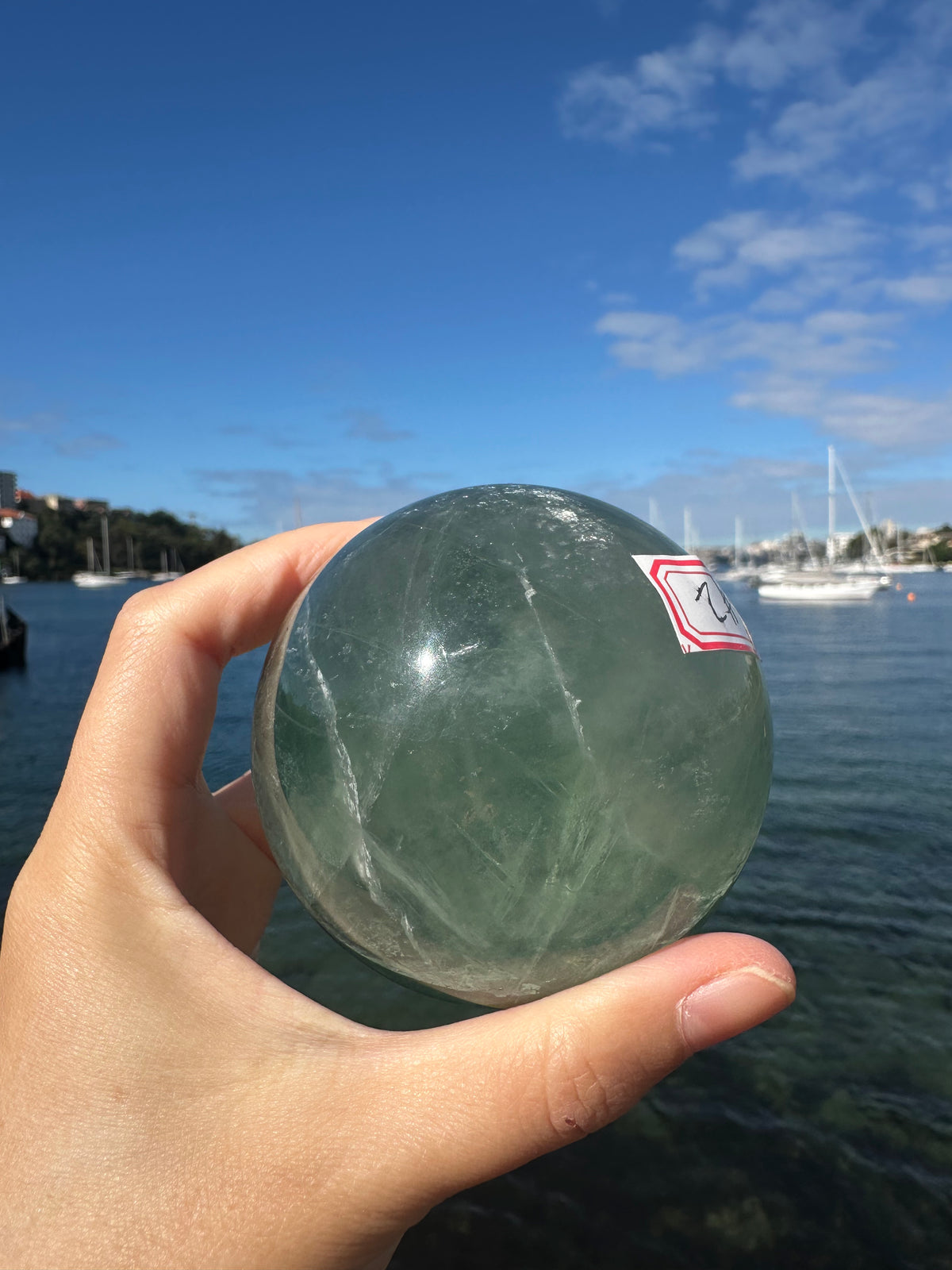Green Fluorite Sphere with Layered Green Zoning | Exact Piece #2