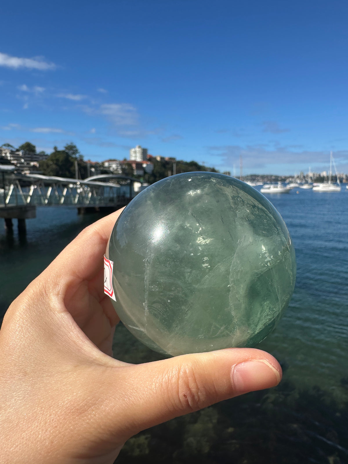 Green Fluorite Sphere with Layered Green Zoning | Exact Piece #2