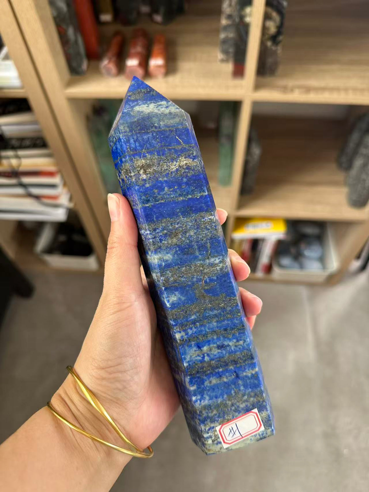 Lapis Lazuli Tower with Golden Pyrite | 952g 21cm Exact Piece #1