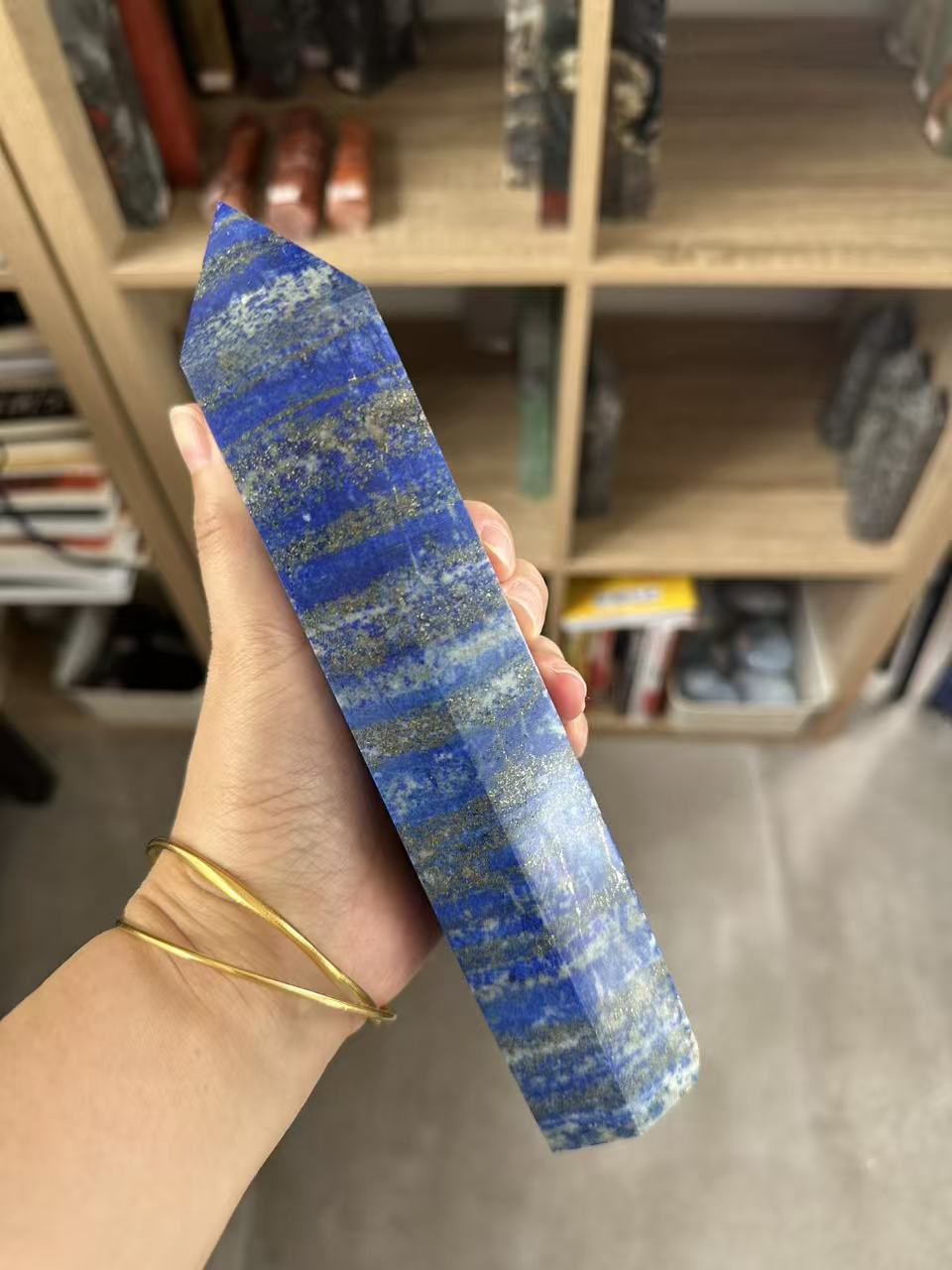 Lapis Lazuli Tower with Golden Pyrite | 952g 21cm Exact Piece #1