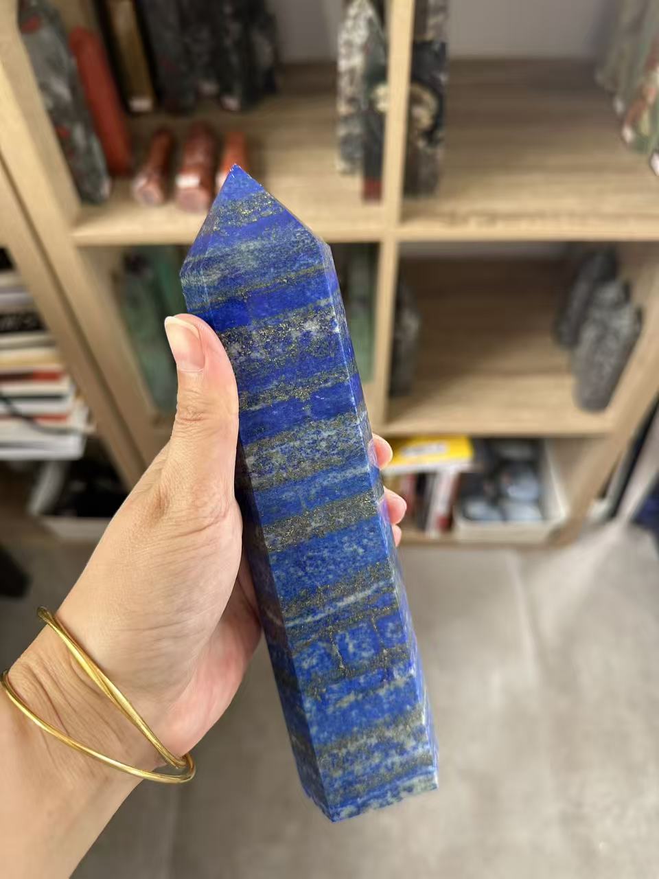 Lapis Lazuli Tower with Golden Pyrite | 952g 21cm Exact Piece #1