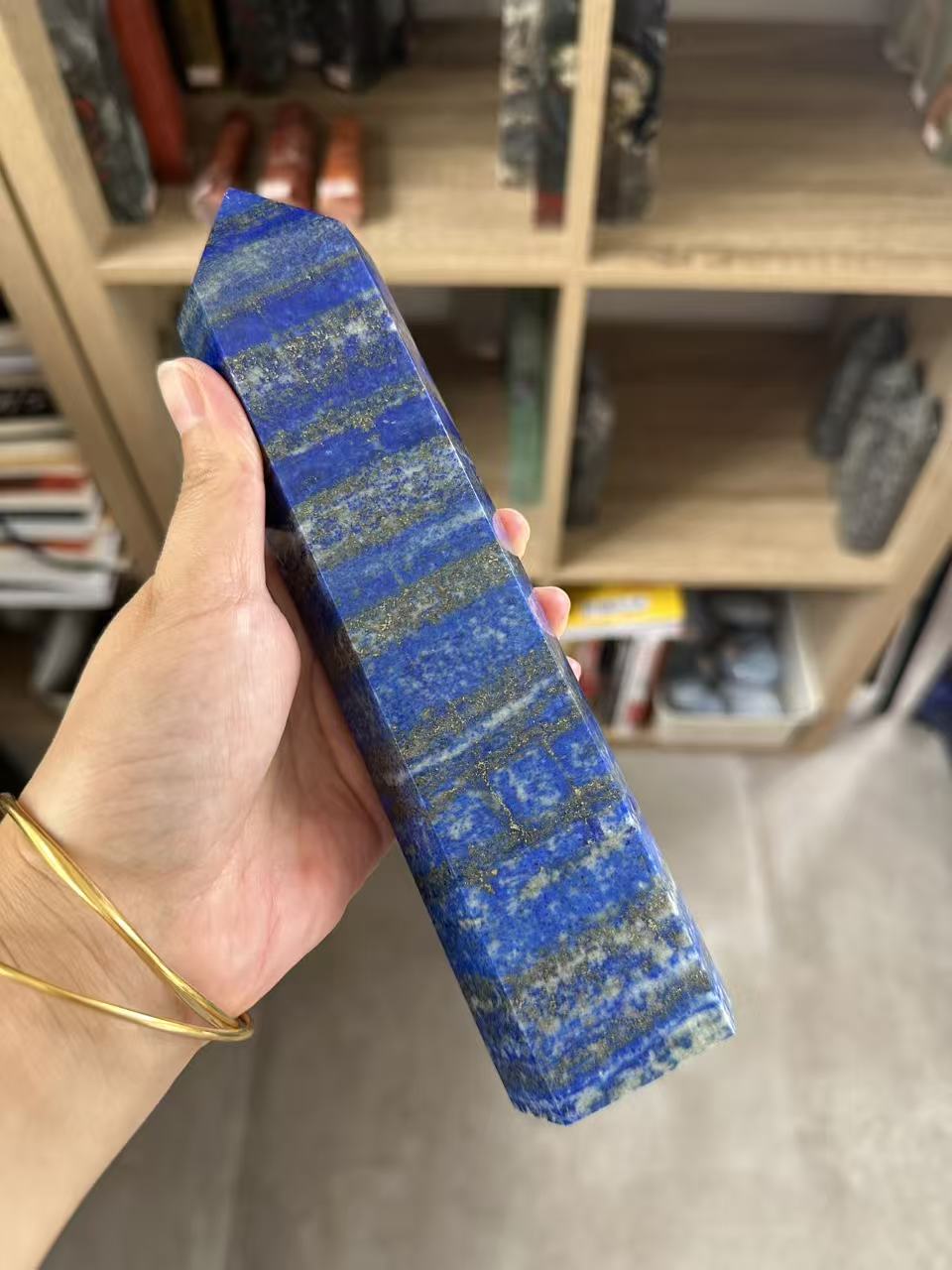 Lapis Lazuli Tower with Golden Pyrite | 952g 21cm Exact Piece #1