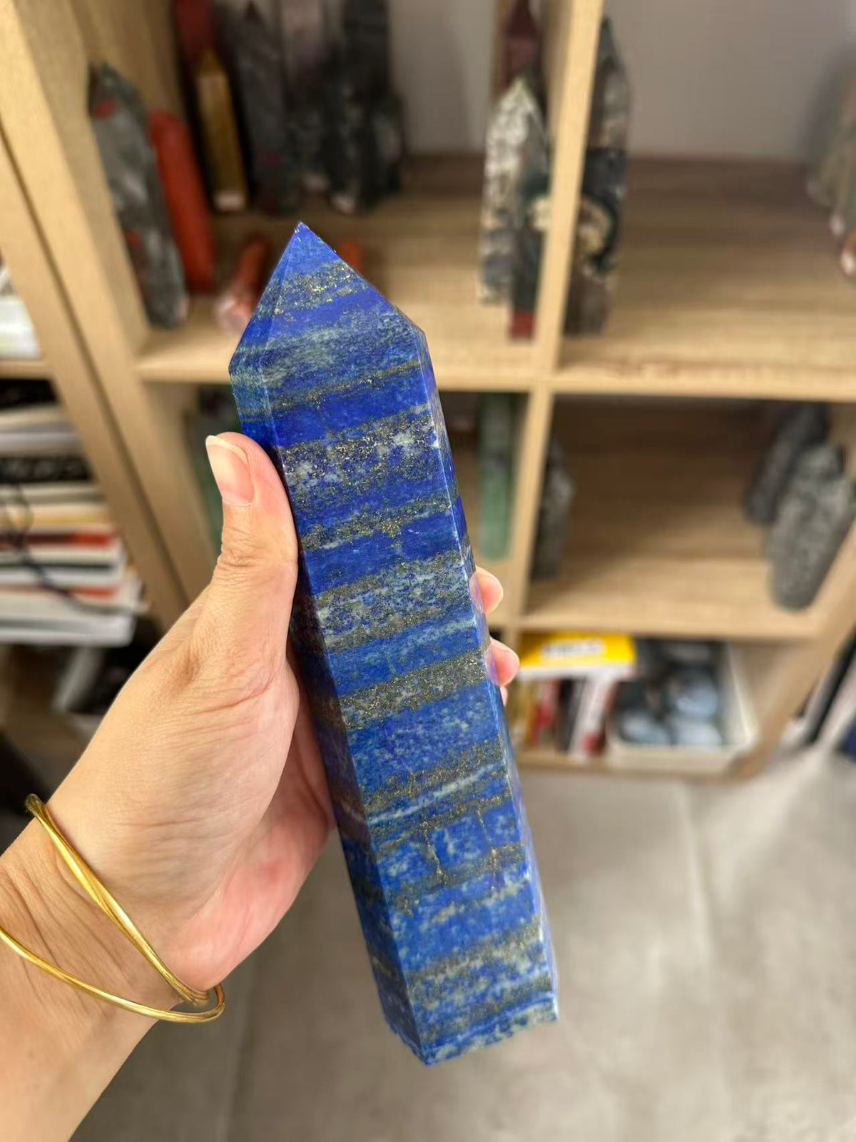 Lapis Lazuli Tower with Golden Pyrite | 952g 21cm Exact Piece #1