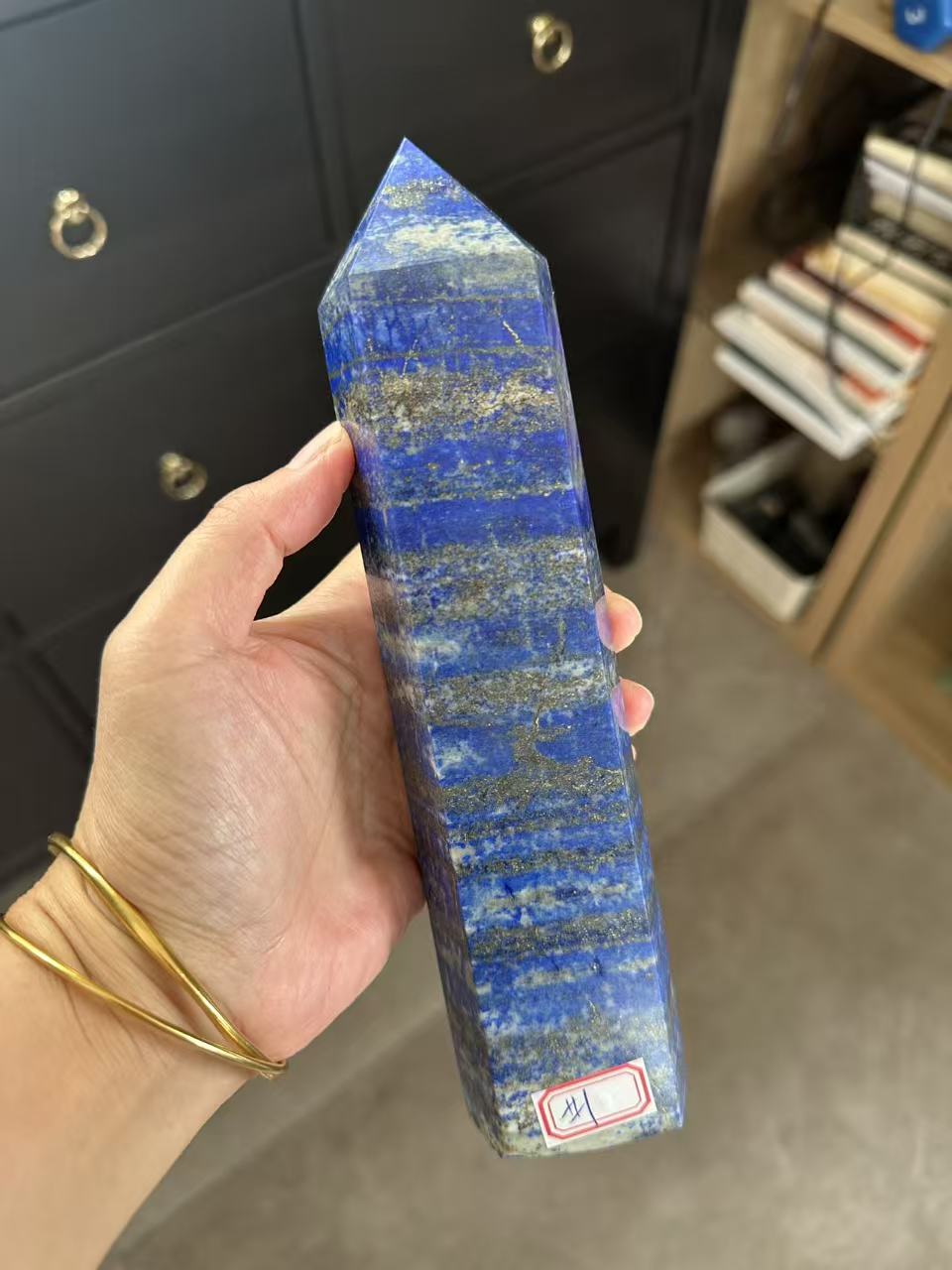 Lapis Lazuli Tower with Golden Pyrite | 952g 21cm Exact Piece #1