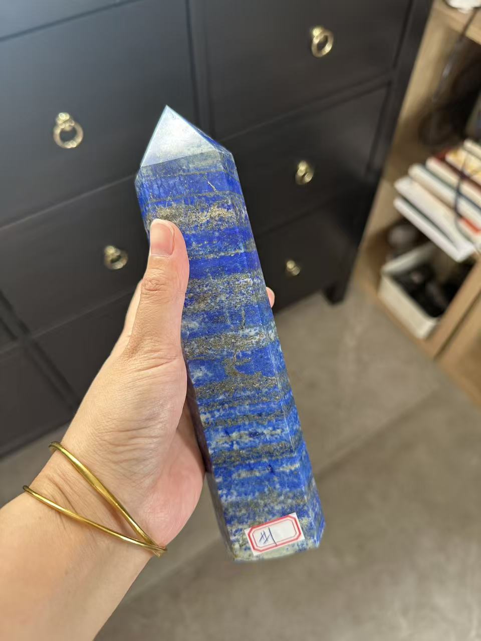 Lapis Lazuli Tower with Golden Pyrite | 952g 21cm Exact Piece #1