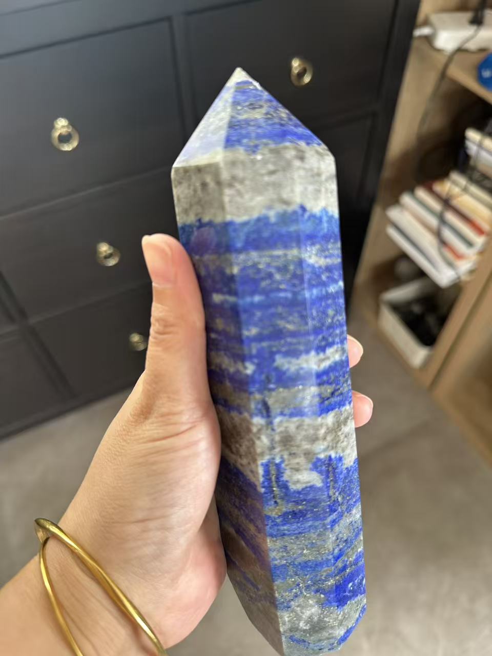 Lapis Lazuli Tower with Golden Pyrite | 728g 19cm Exact Piece #2