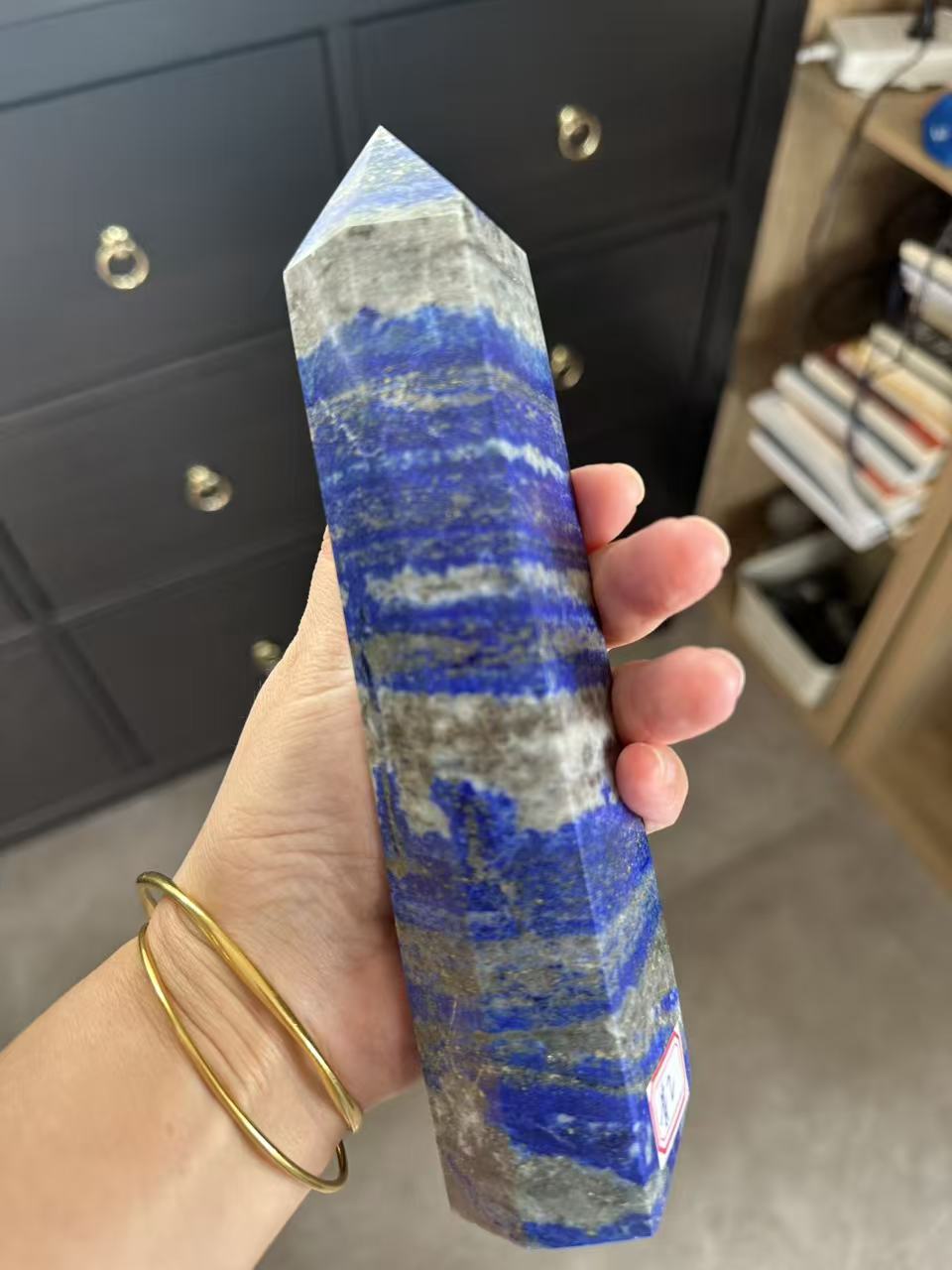 Lapis Lazuli Tower with Golden Pyrite | 728g 19cm Exact Piece #2