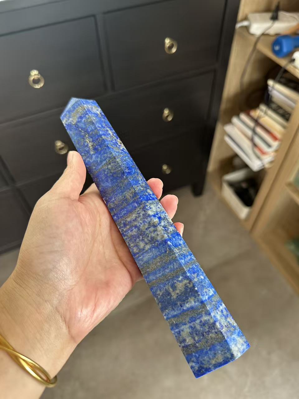 Lapis Lazuli Tower with Golden Pyrite | 661g 23cm Exact Piece #4