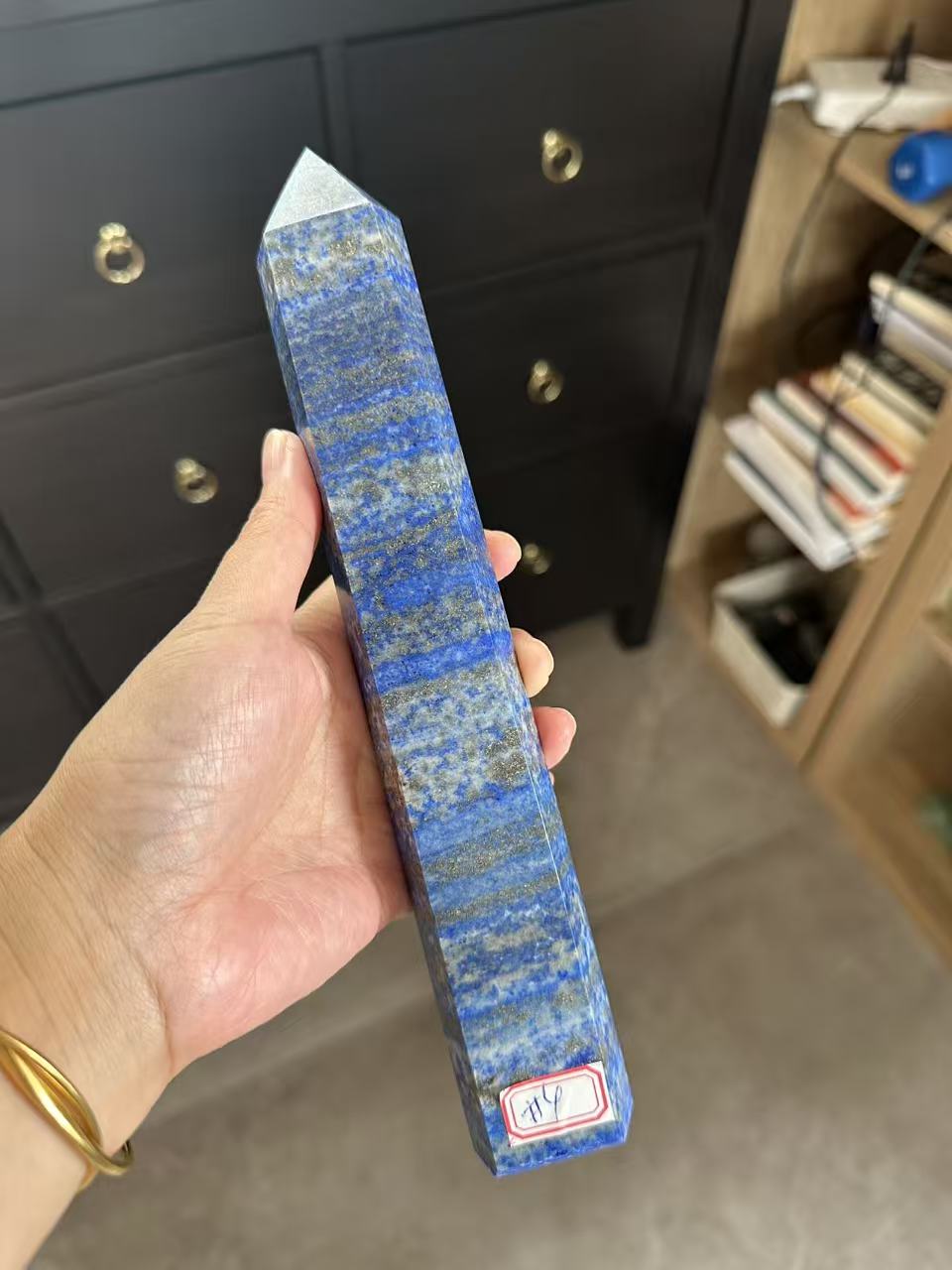 Lapis Lazuli Tower with Golden Pyrite | 661g 23cm Exact Piece #4