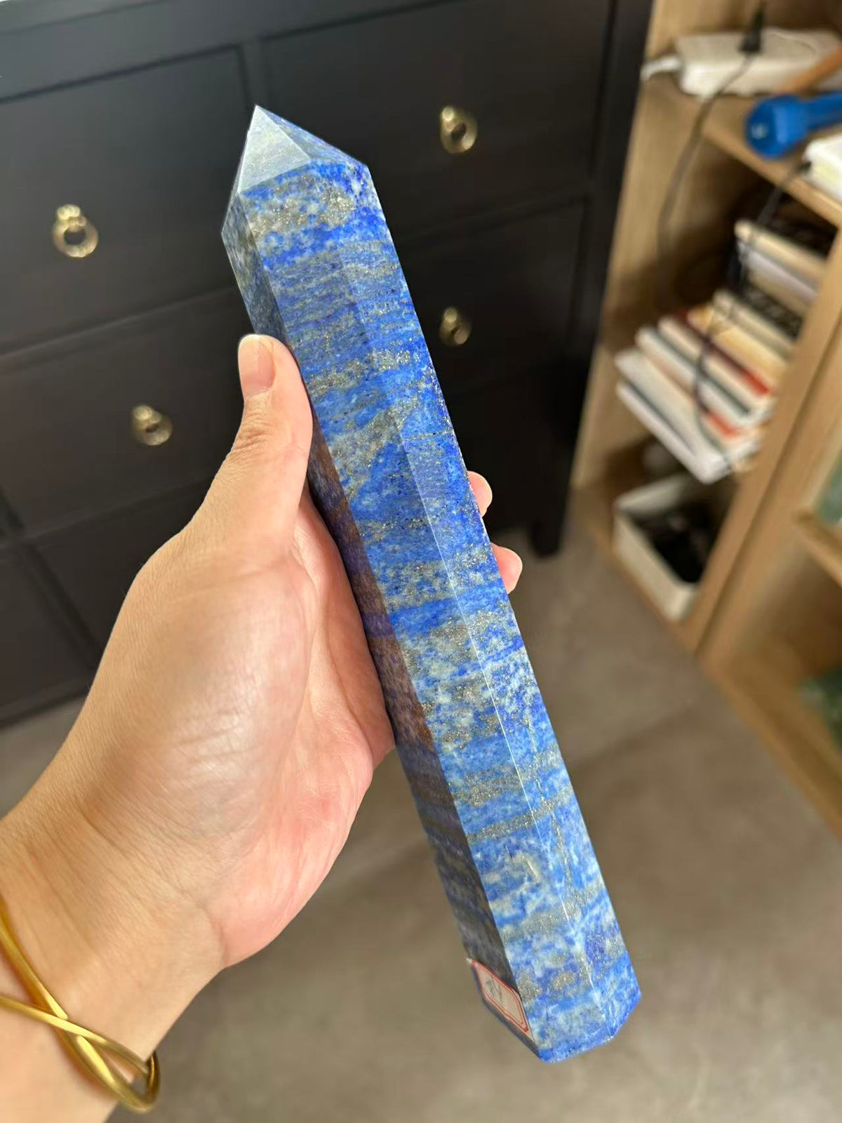 Lapis Lazuli Tower with Golden Pyrite | 661g 23cm Exact Piece #4