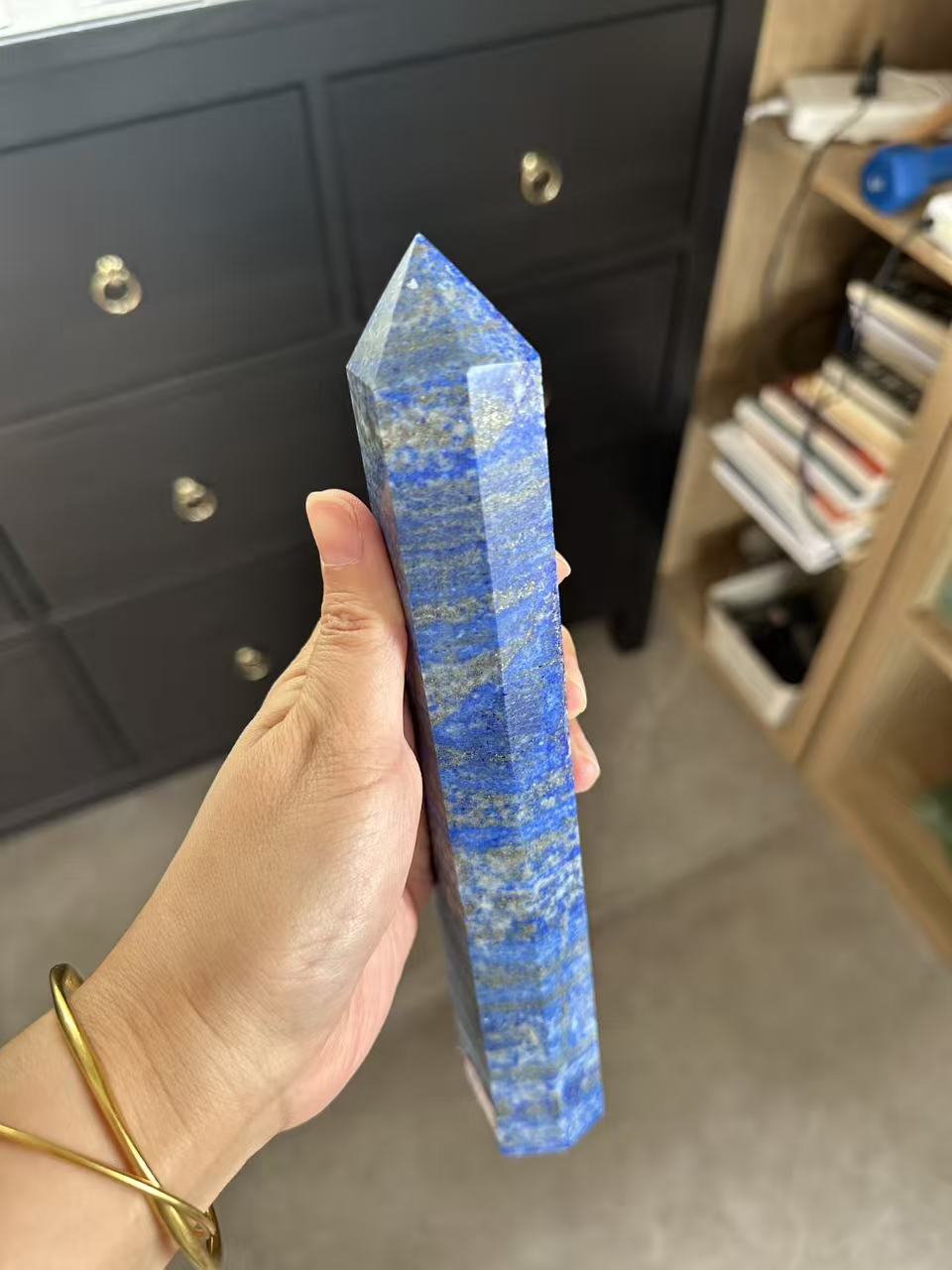 Lapis Lazuli Tower with Golden Pyrite | 661g 23cm Exact Piece #4