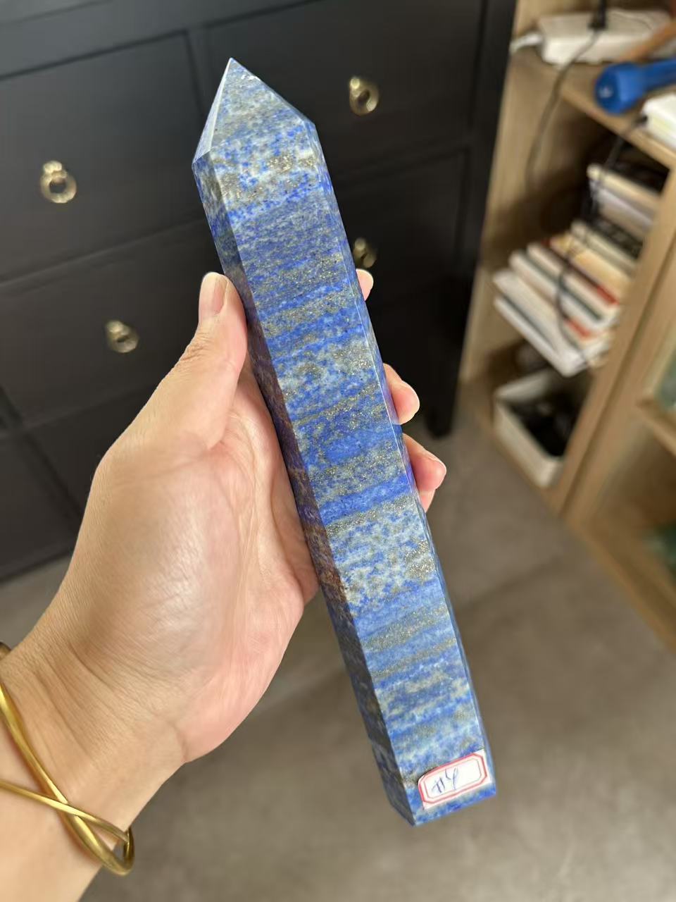Lapis Lazuli Tower with Golden Pyrite | 661g 23cm Exact Piece #4