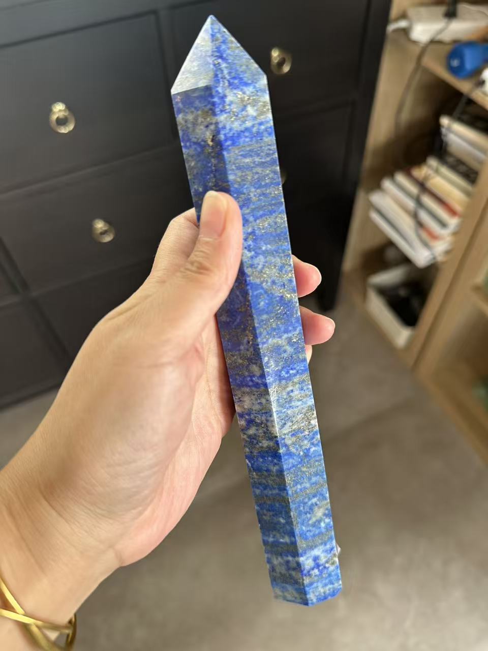 Lapis Lazuli Tower with Golden Pyrite | 661g 23cm Exact Piece #4