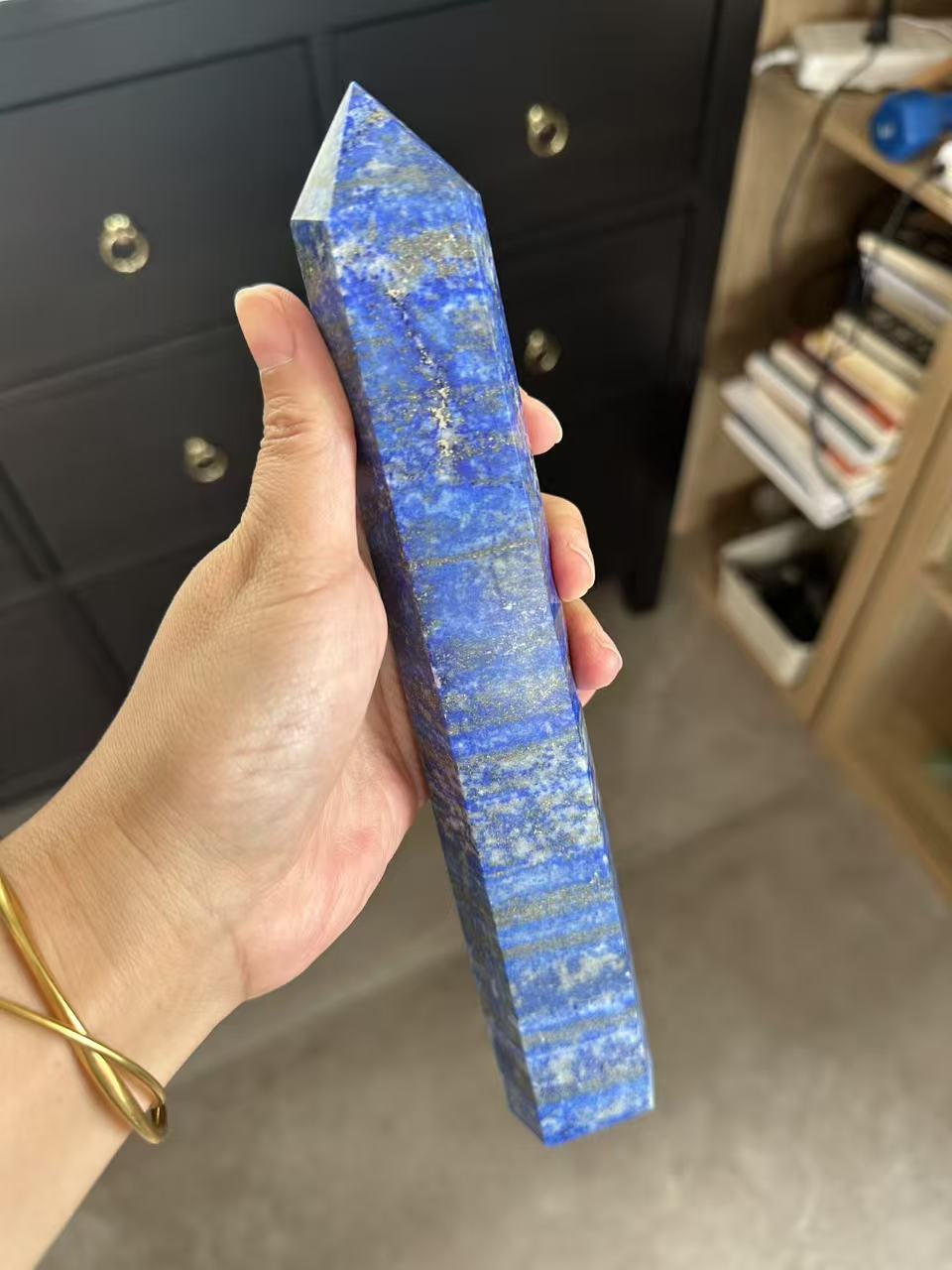 Lapis Lazuli Tower with Golden Pyrite | 661g 23cm Exact Piece #4