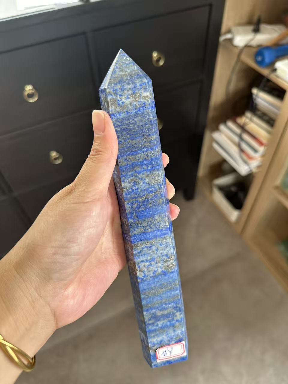 Lapis Lazuli Tower with Golden Pyrite | 661g 23cm Exact Piece #4