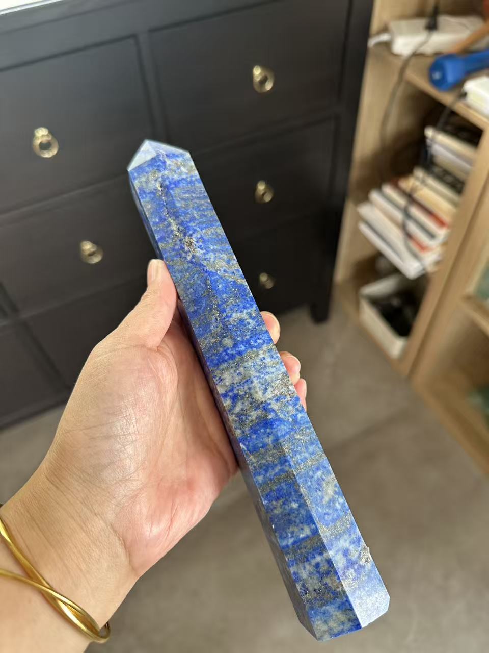 Lapis Lazuli Tower with Golden Pyrite | 661g 23cm Exact Piece #4