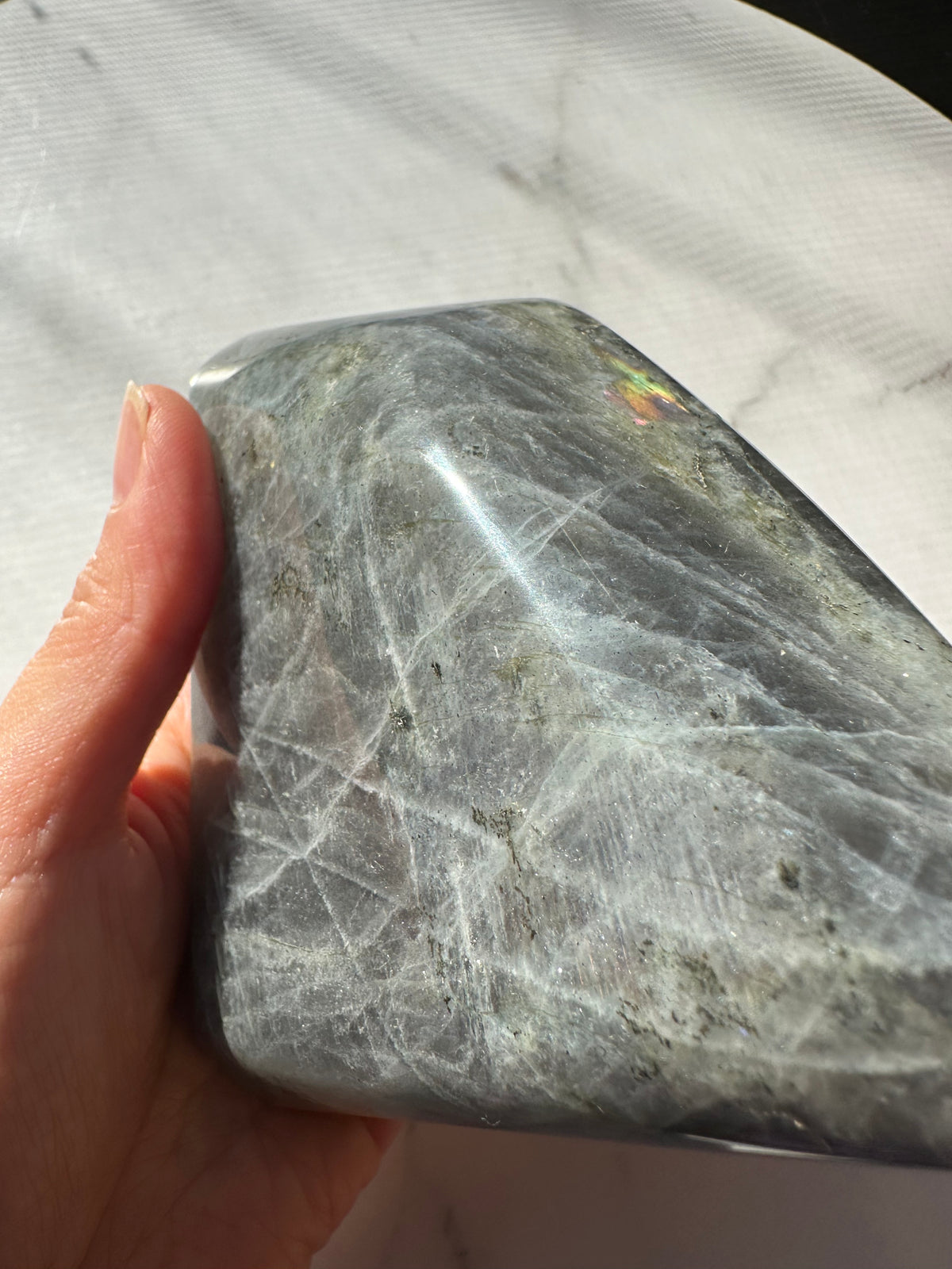 Purple Labradorite Freeform with Violet Flash | 556g 10.3cm Exact Piece #18