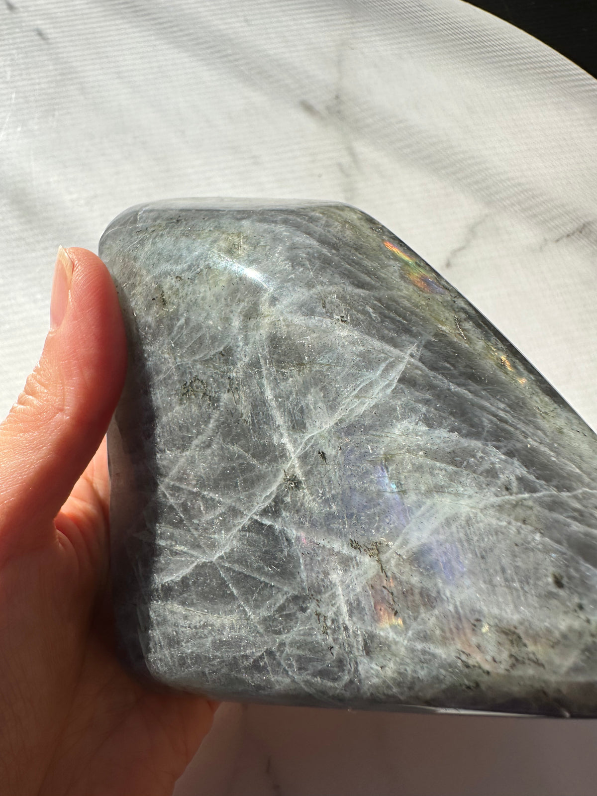 Purple Labradorite Freeform with Violet Flash | 556g 10.3cm Exact Piece #18