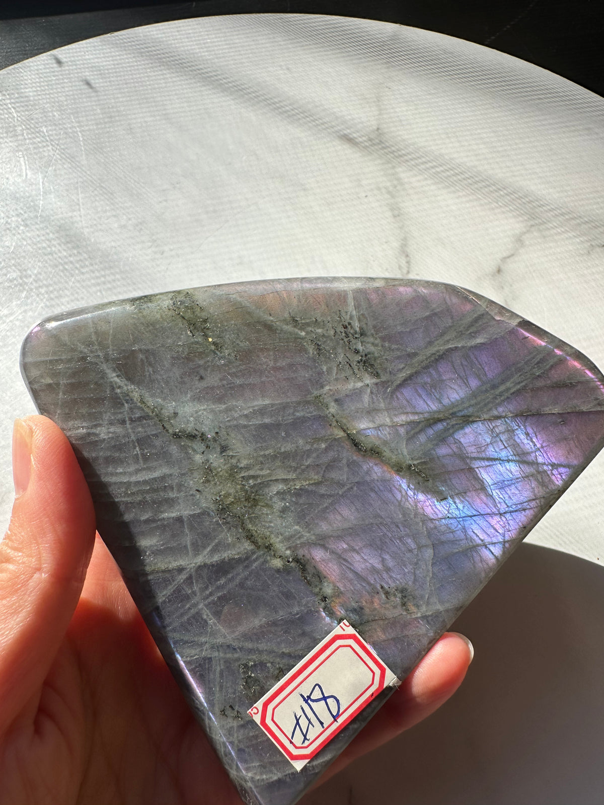 Purple Labradorite Freeform with Violet Flash | 556g 10.3cm Exact Piece #18