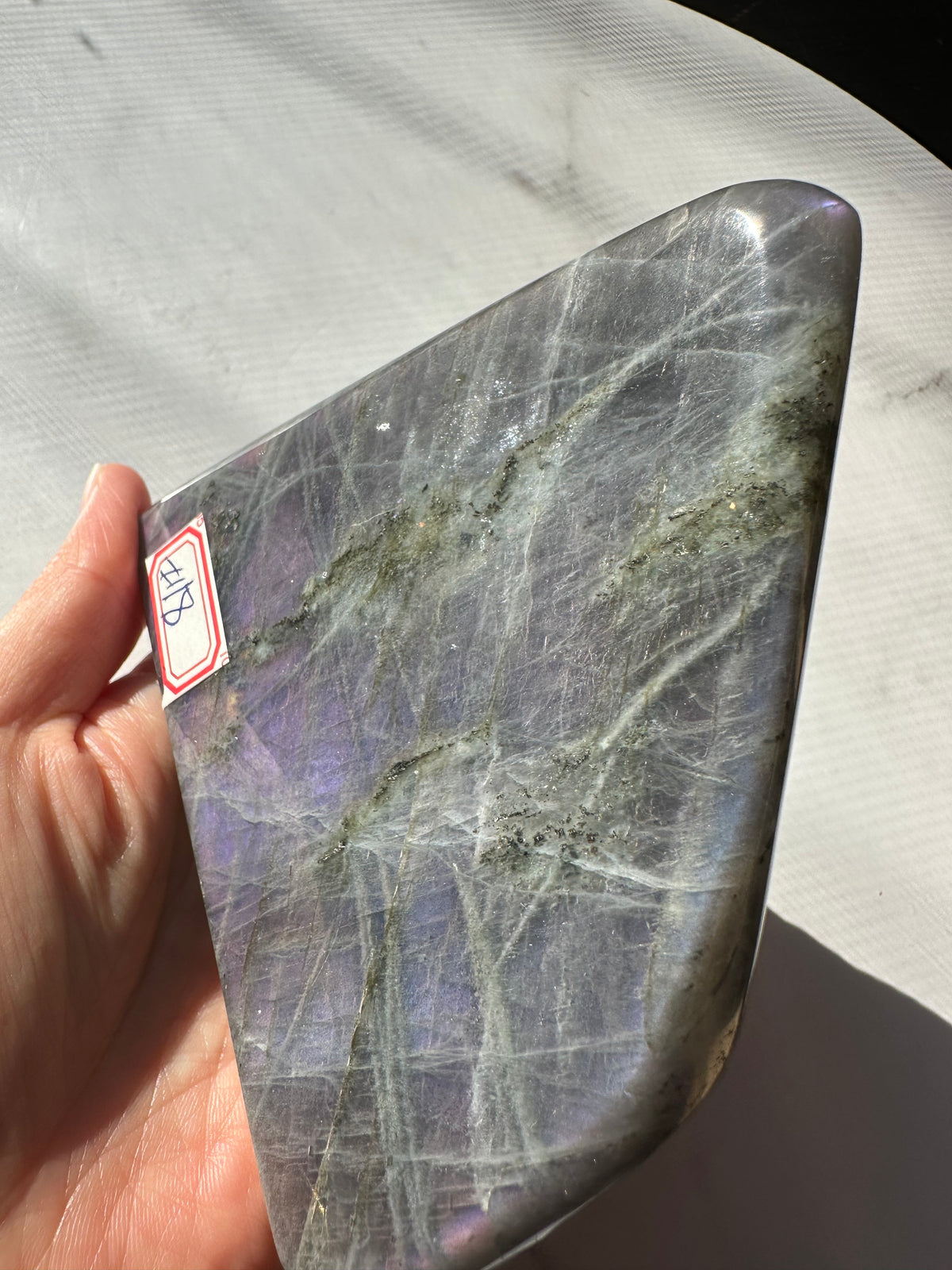 Purple Labradorite Freeform with Violet Flash | 556g 10.3cm Exact Piece #18