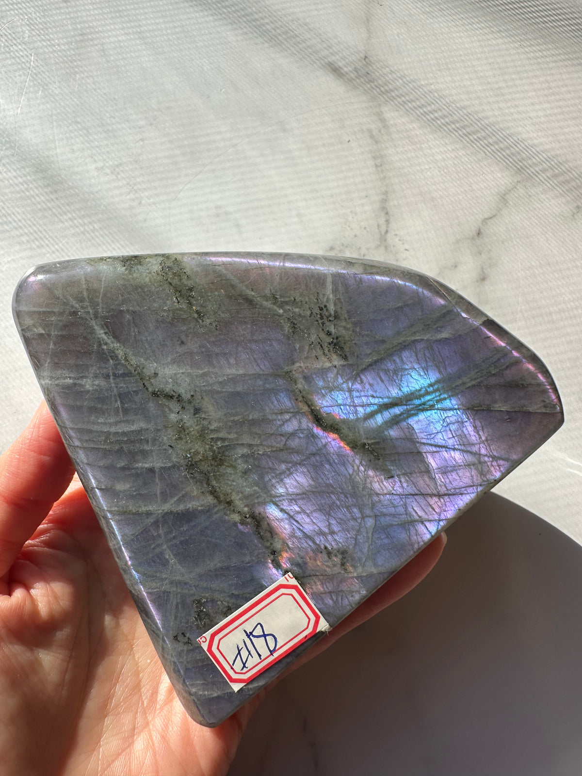 Purple Labradorite Freeform with Violet Flash | 556g 10.3cm Exact Piece #18