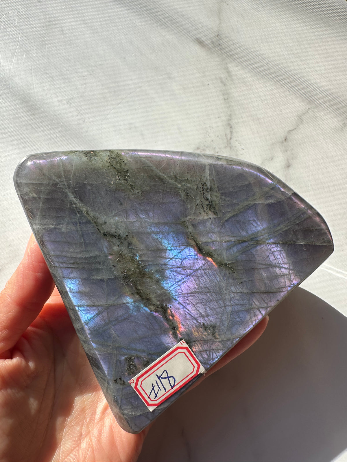 Purple Labradorite Freeform with Violet Flash | 556g 10.3cm Exact Piece #18