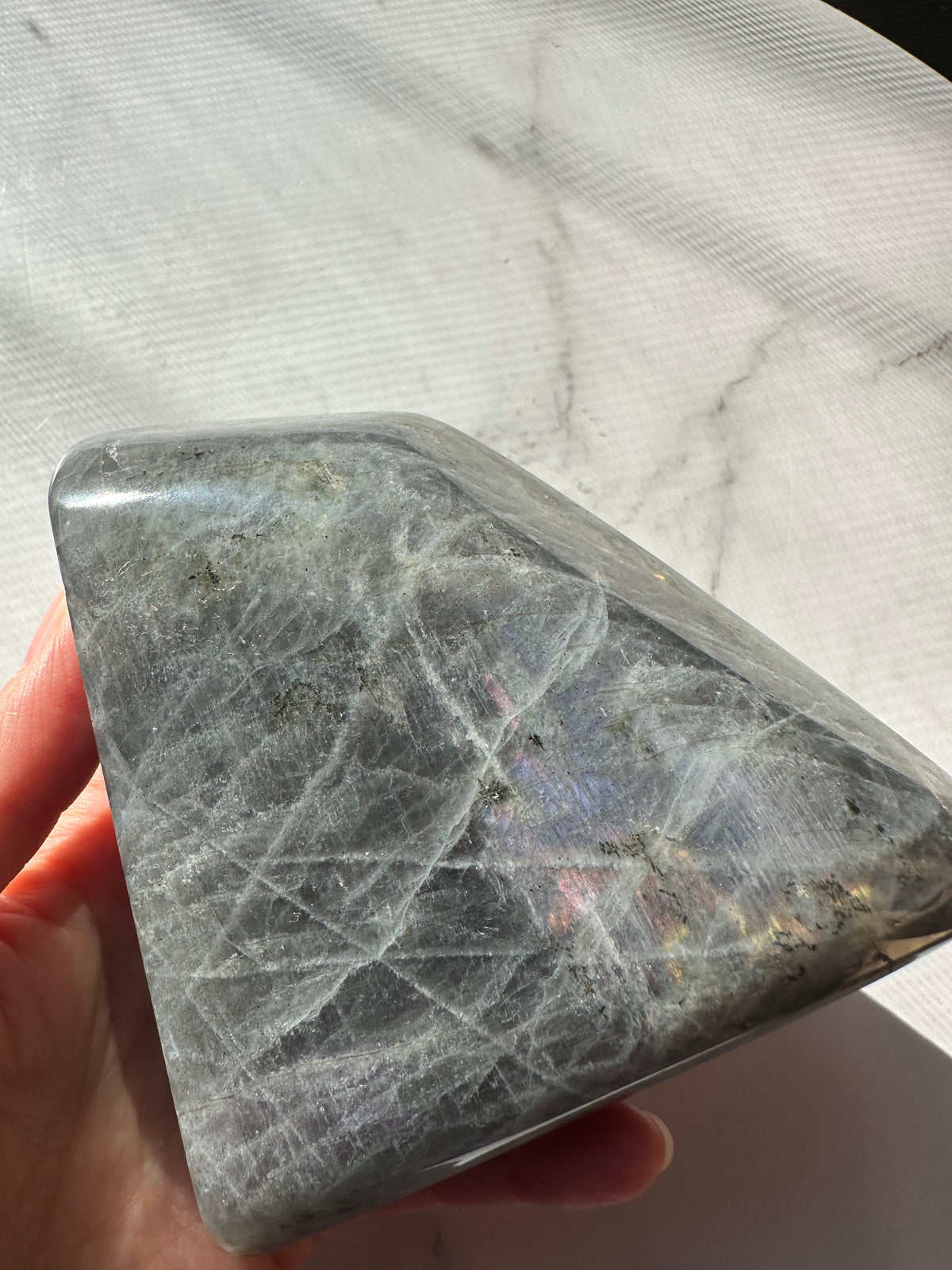 Purple Labradorite Freeform with Violet Flash | 556g 10.3cm Exact Piece #18