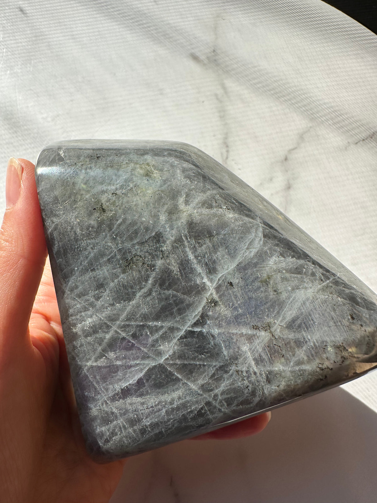 Purple Labradorite Freeform with Violet Flash | 556g 10.3cm Exact Piece #18