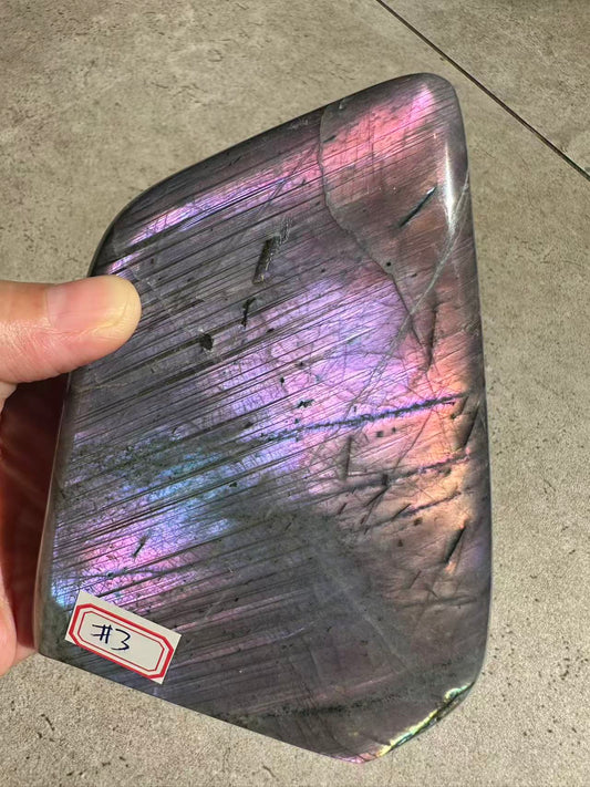 Moon Rituals exact piece rare large purple flash Labradorite freeform #3