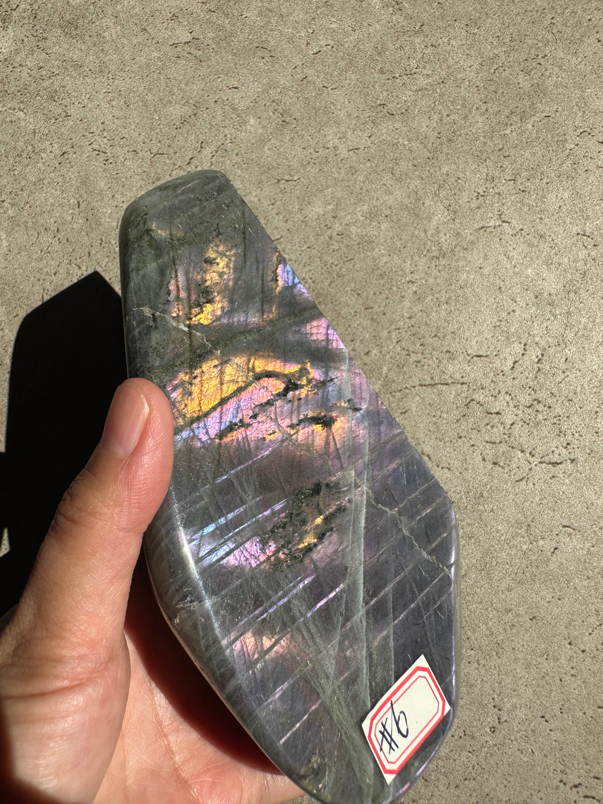 Moon Rituals exact piece rare large purple flash Labradorite freeform #6