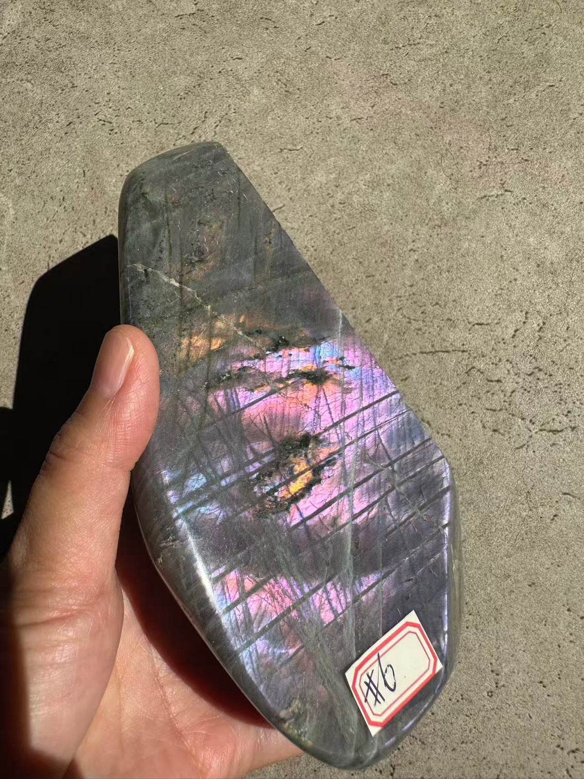 Moon Rituals exact piece rare large purple flash Labradorite freeform #6