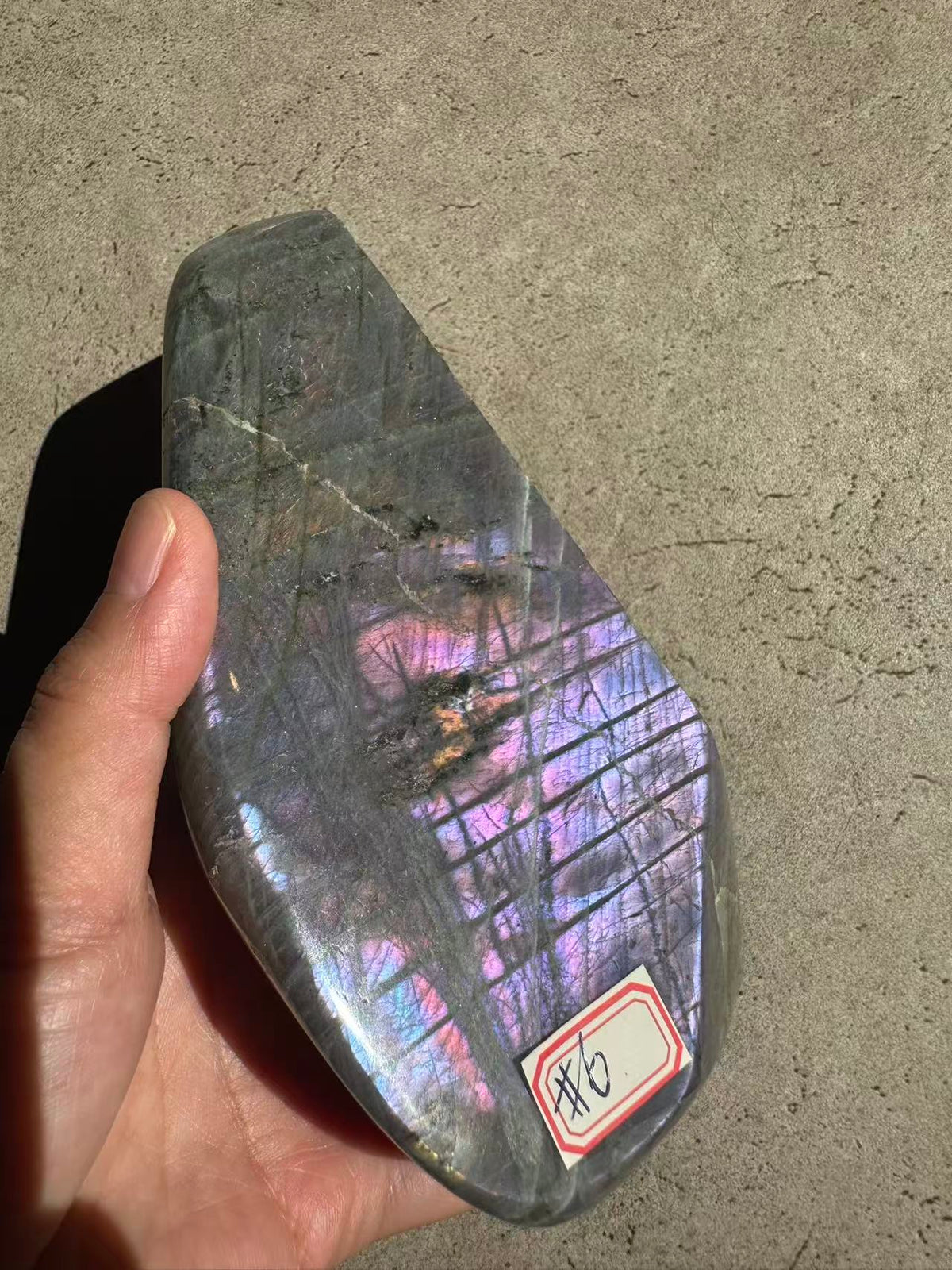 Moon Rituals exact piece rare large purple flash Labradorite freeform #6