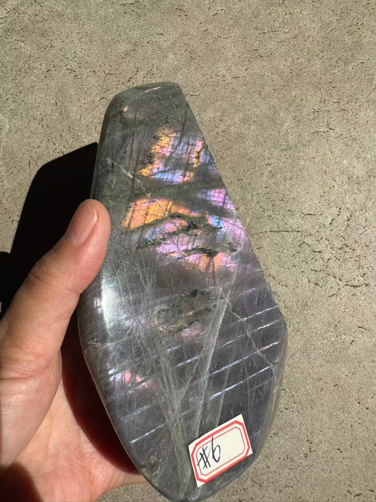 Moon Rituals exact piece rare large purple flash Labradorite freeform #6