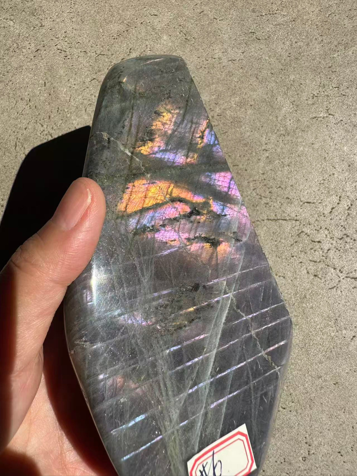 Moon Rituals exact piece rare large purple flash Labradorite freeform #6