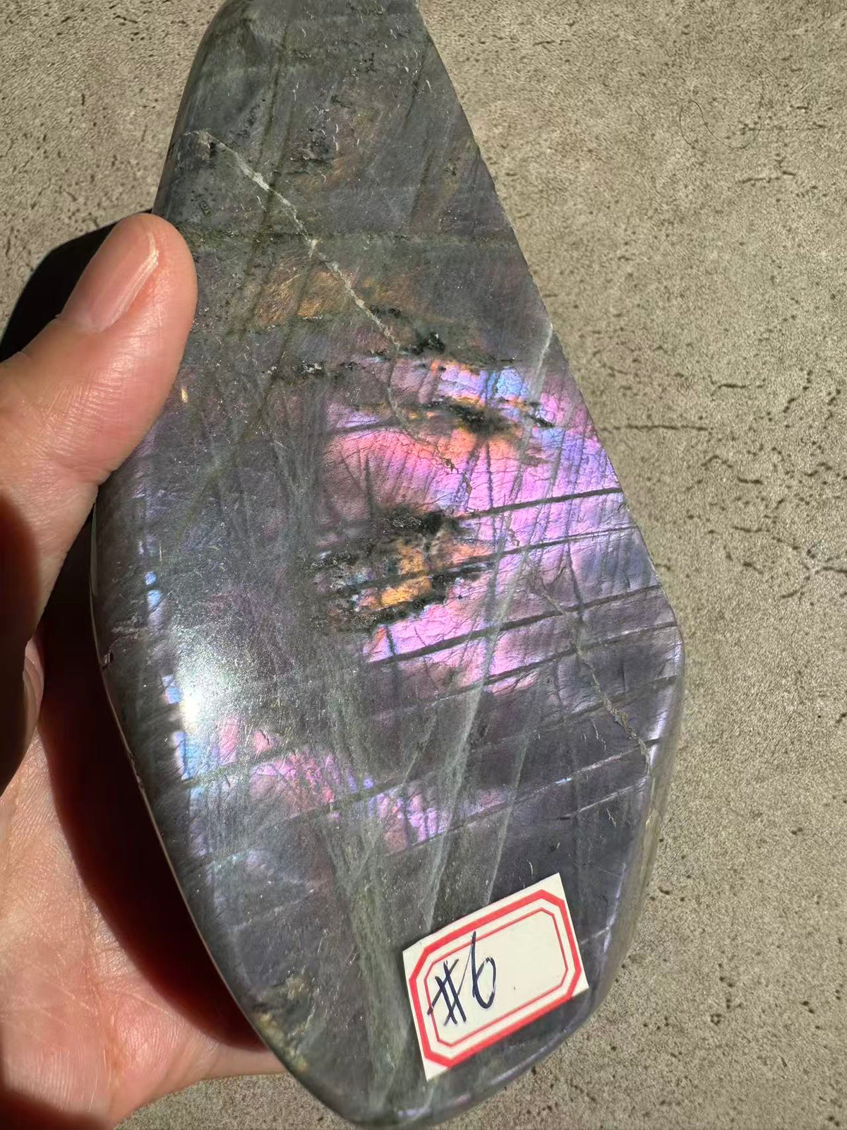Moon Rituals exact piece rare large purple flash Labradorite freeform #6