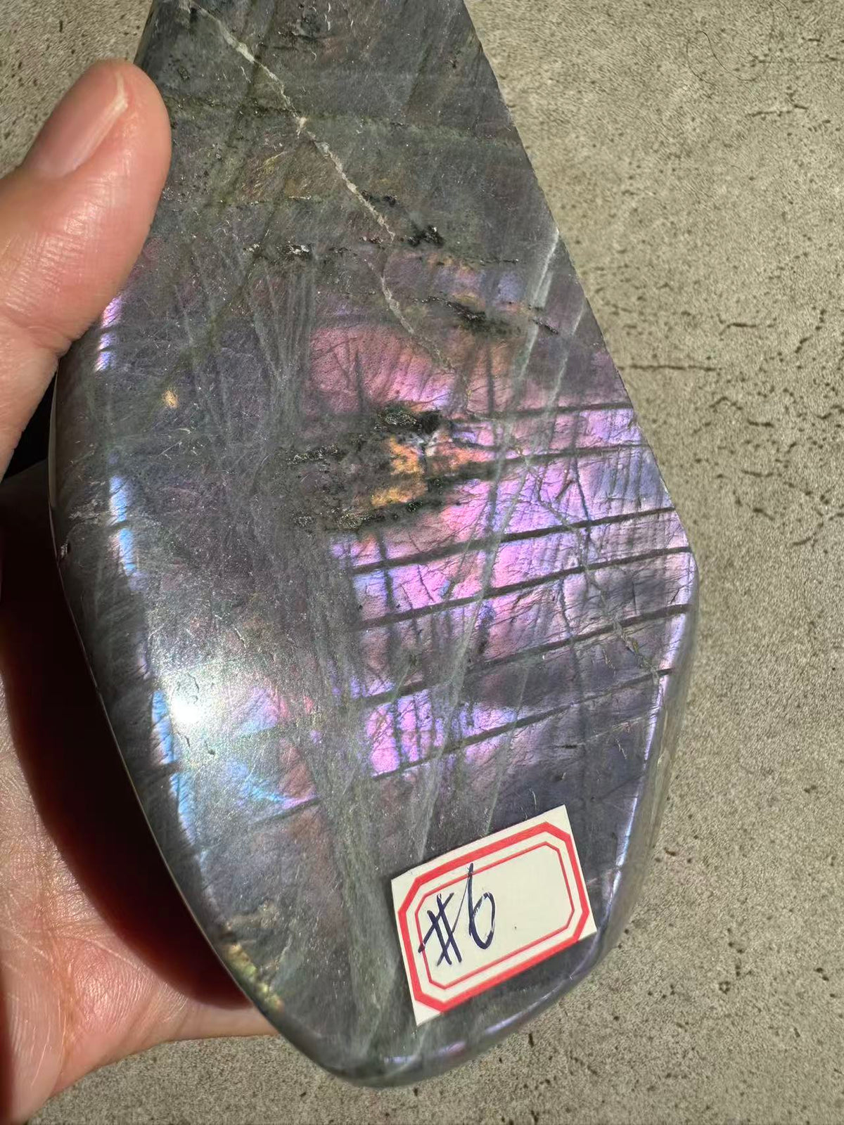Moon Rituals exact piece rare large purple flash Labradorite freeform #6