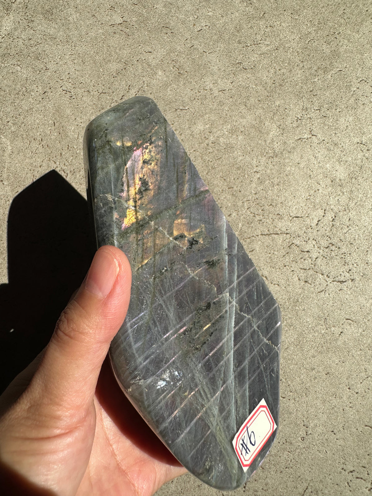Moon Rituals exact piece rare large purple flash Labradorite freeform #6